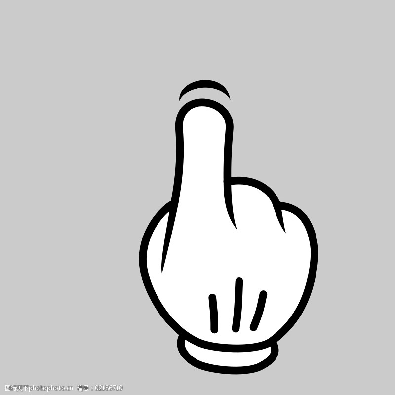 多点触控界面鼠标主题1-finger-simple-tap