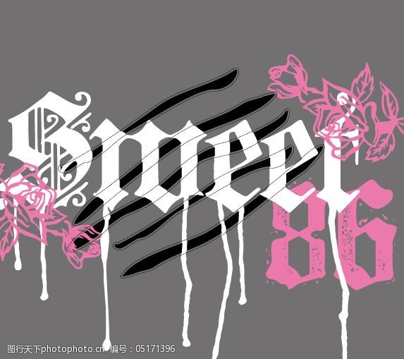 关键词:印花矢量图免费下载 服装图案 花 灰色 免费下载 数字 印花