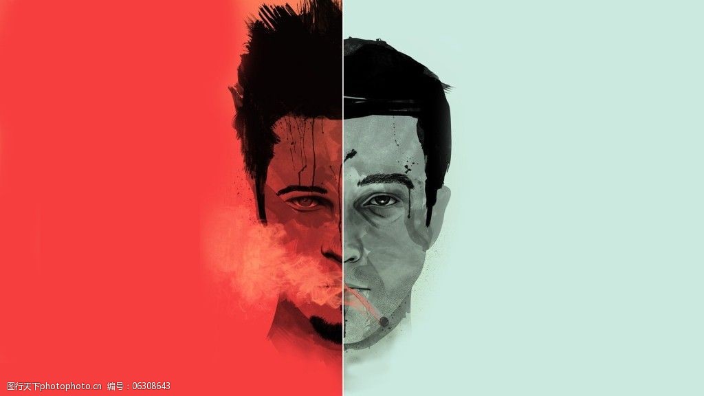 关键词:个性人物插画壁纸免费下载 壁纸 插画 个性 红色 人物 绿灰