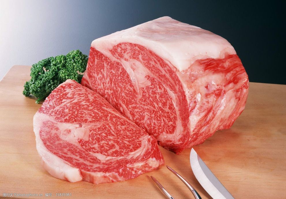 牛肉鲜肉高清摄影图片