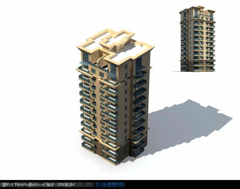 max高层建筑模型免费下载 3d素材 建筑模型 3d高层楼房 max楼房 3d