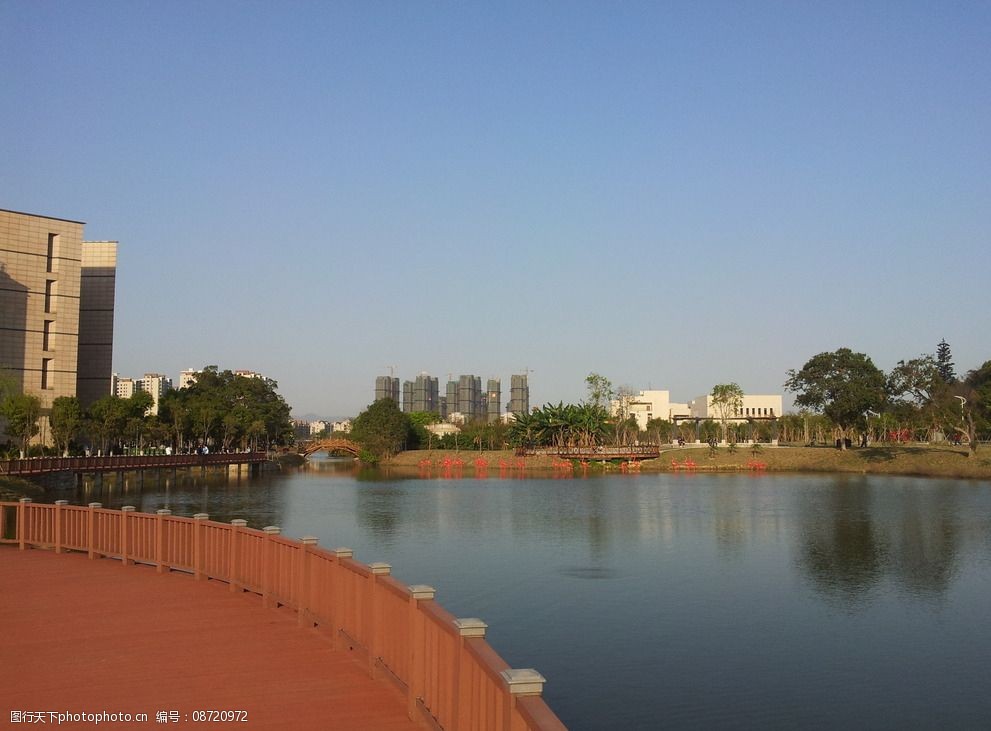 关键词:福大校园一角 福州 福州大学 大学城 新校区 风景 园林建筑