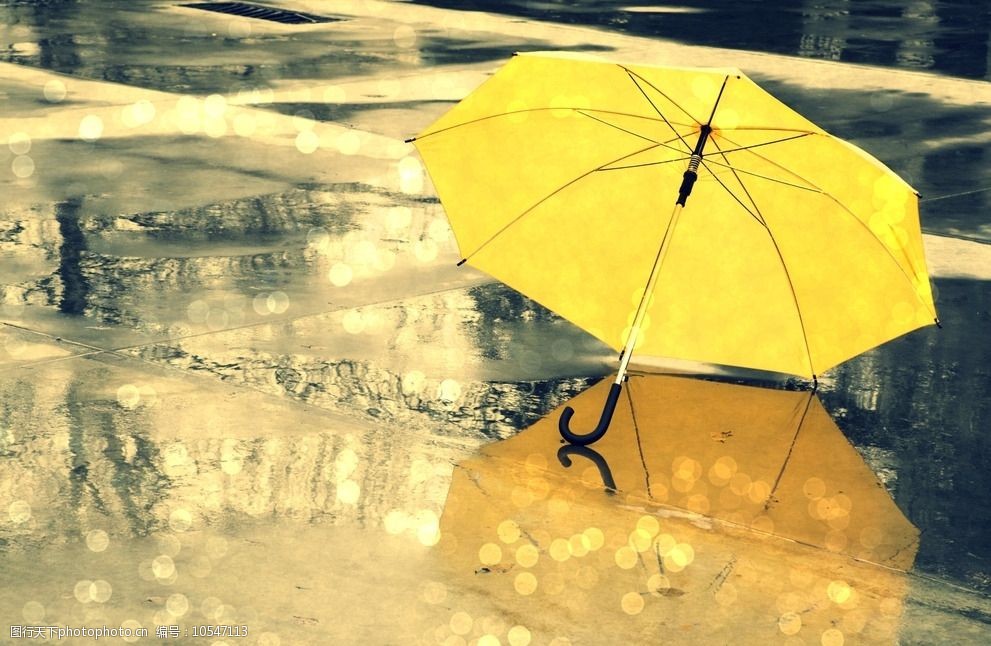 唯美雨伞图片