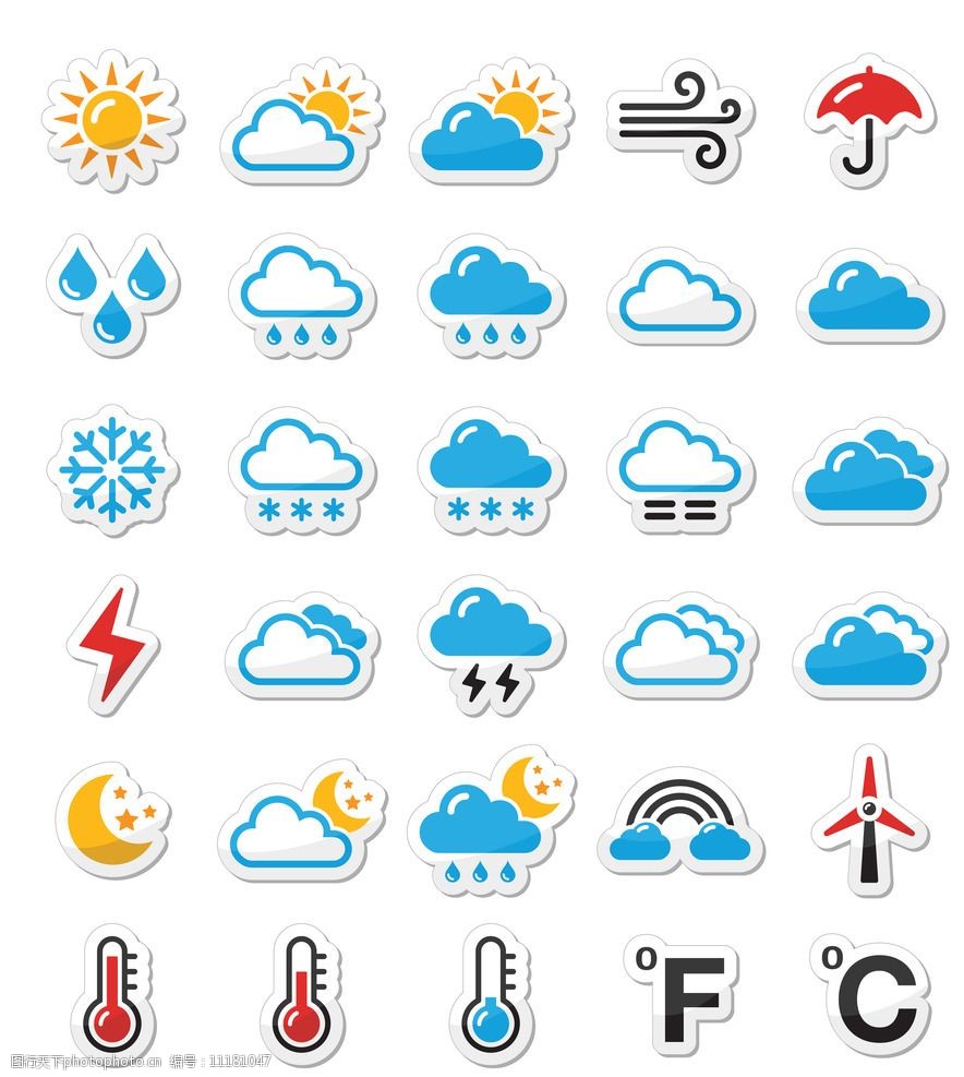 设计图库 标志图标 网页小图标  关键词:天气预报图标 天气情况 天气