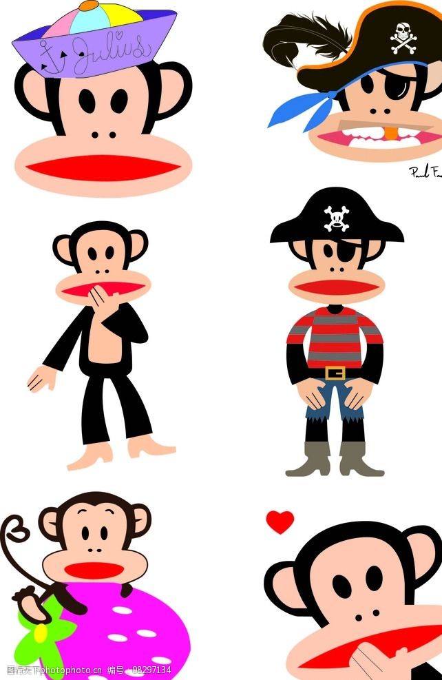 关键词:大嘴猴 卡通 小猴子 ai 卡通猴 其他 动漫动画 设计