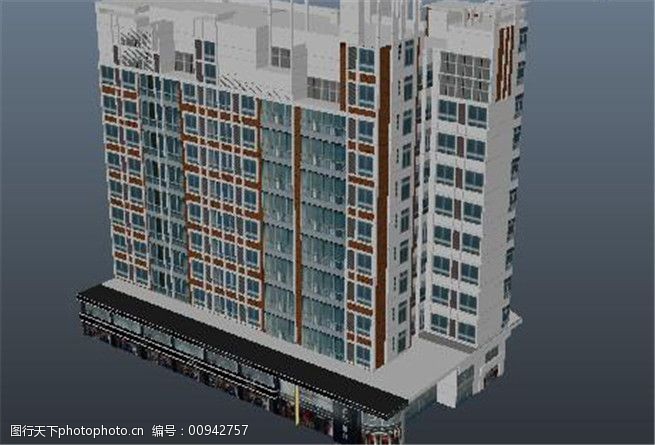 楼层楼宇游戏模型素材