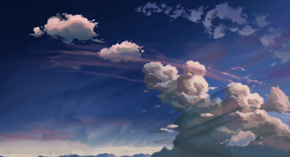 漫画天空图片