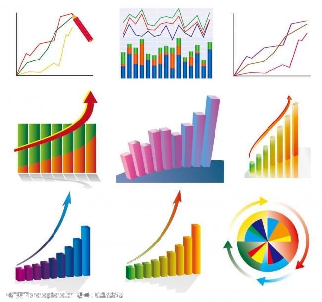 分析统计趋势图图片
