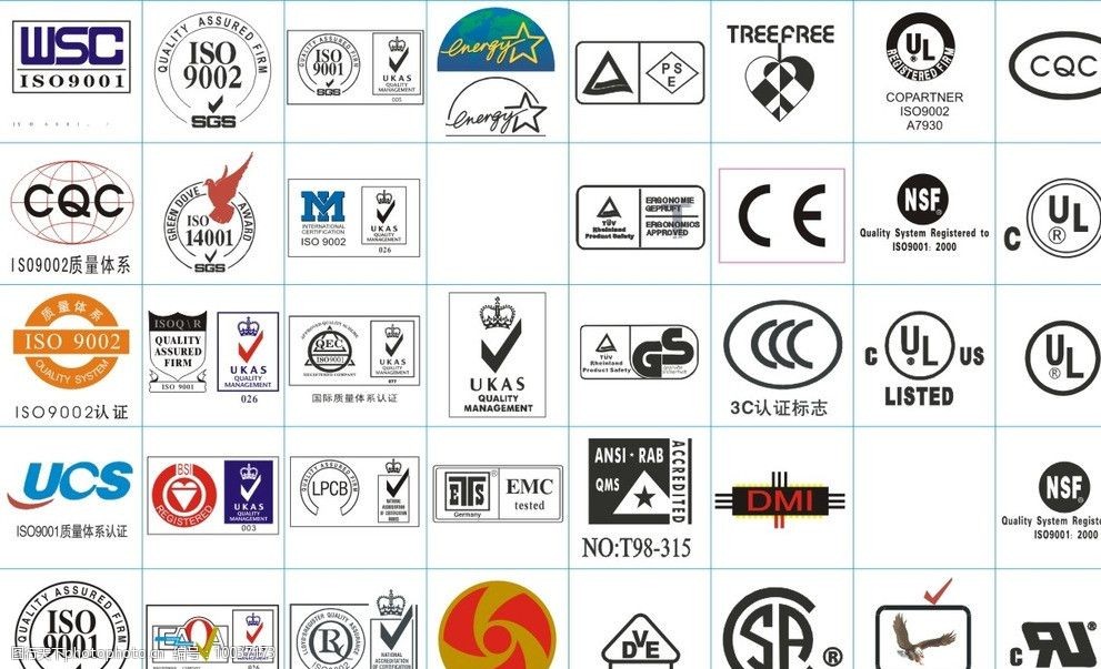 各类行业 认证 标志矢量 40个 cdr格式 企业logo标志 标识标志图标