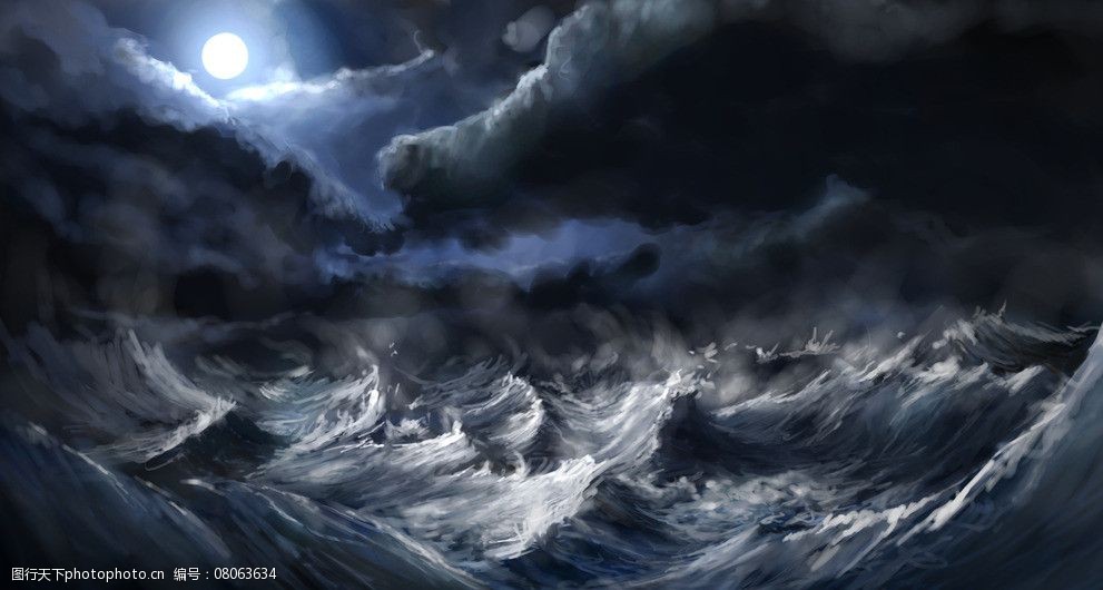 关键词:风暴背景 暴风雨 深海 暴风雪 惊涛 暴风 波浪 风景漫画 动漫