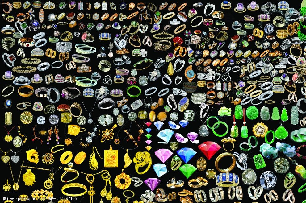 黄金珠宝钻戒大全图片