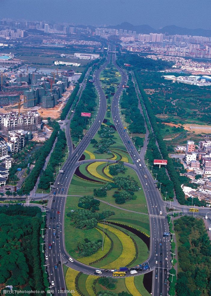 东莞市区鸟瞰图图片