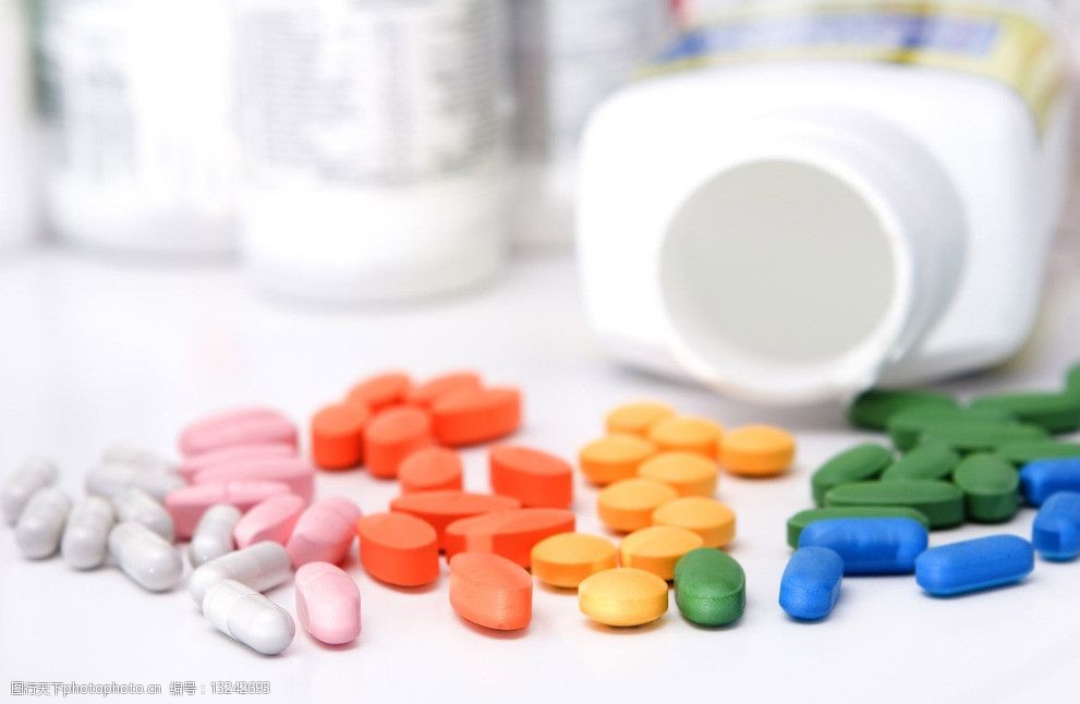 五彩药片图片
