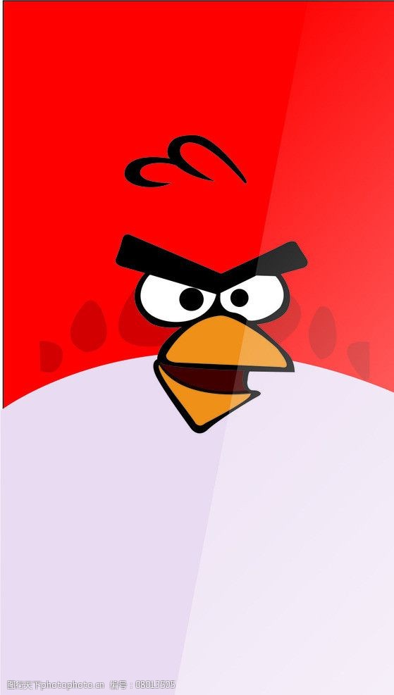 关键词:愤怒的小鸟 矢量 红白色 大小尺寸可调 卡通设计 广告设计 cdr