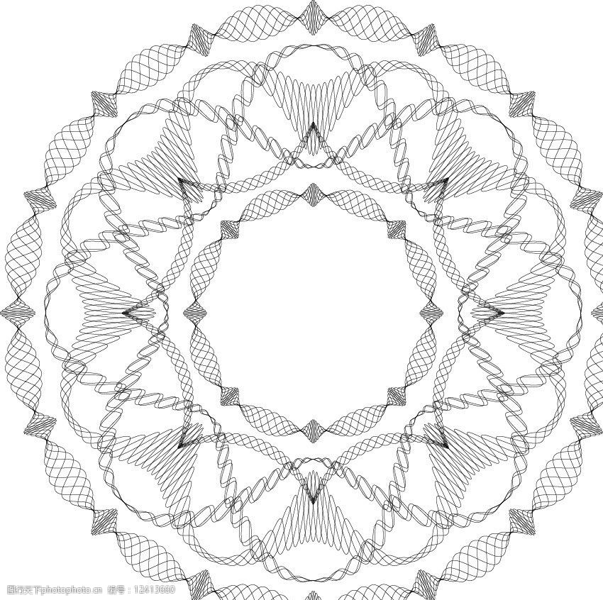 防伪纹线条图片