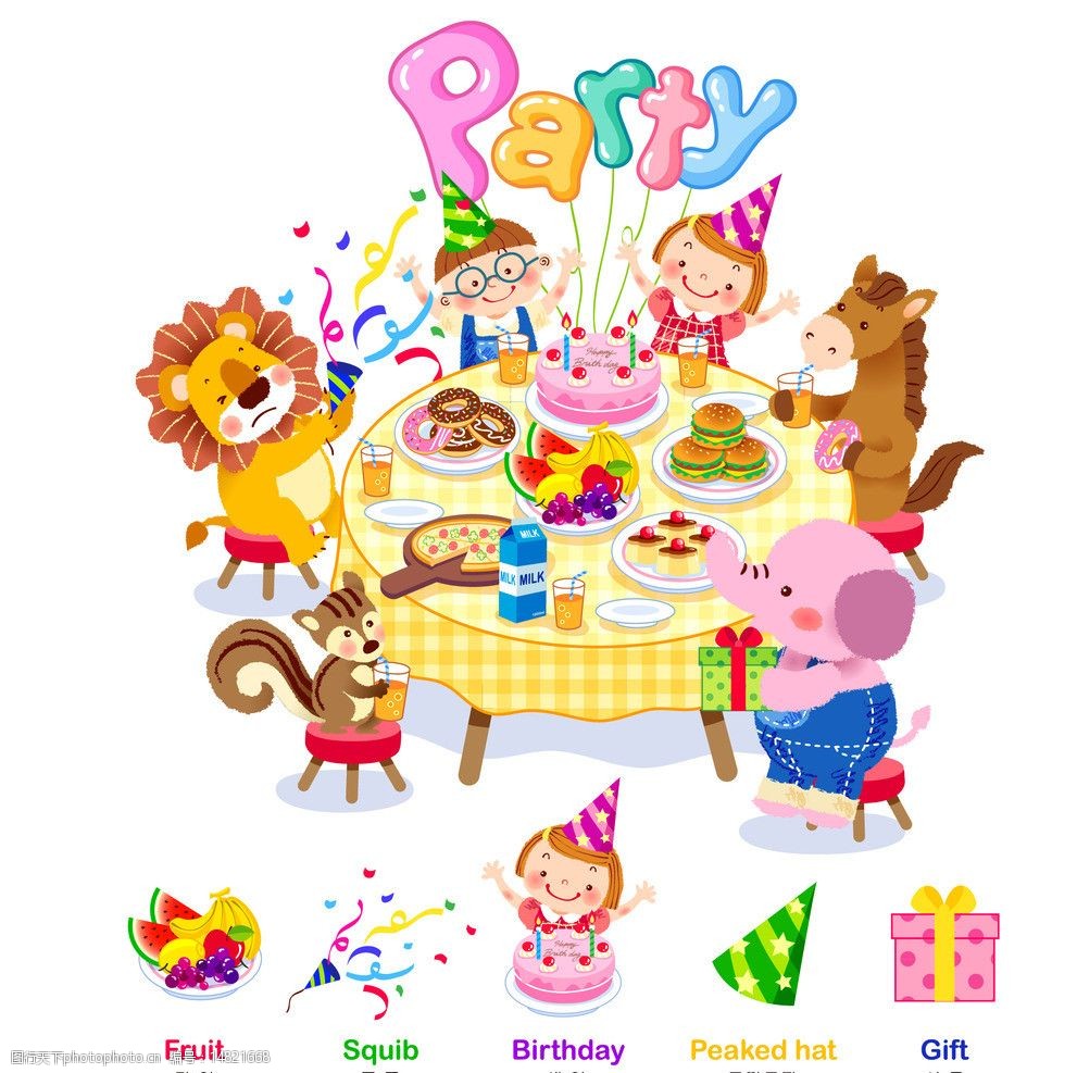 小朋友的生日聚会图片
