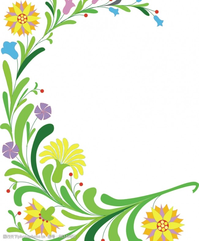 边角框花纹图片