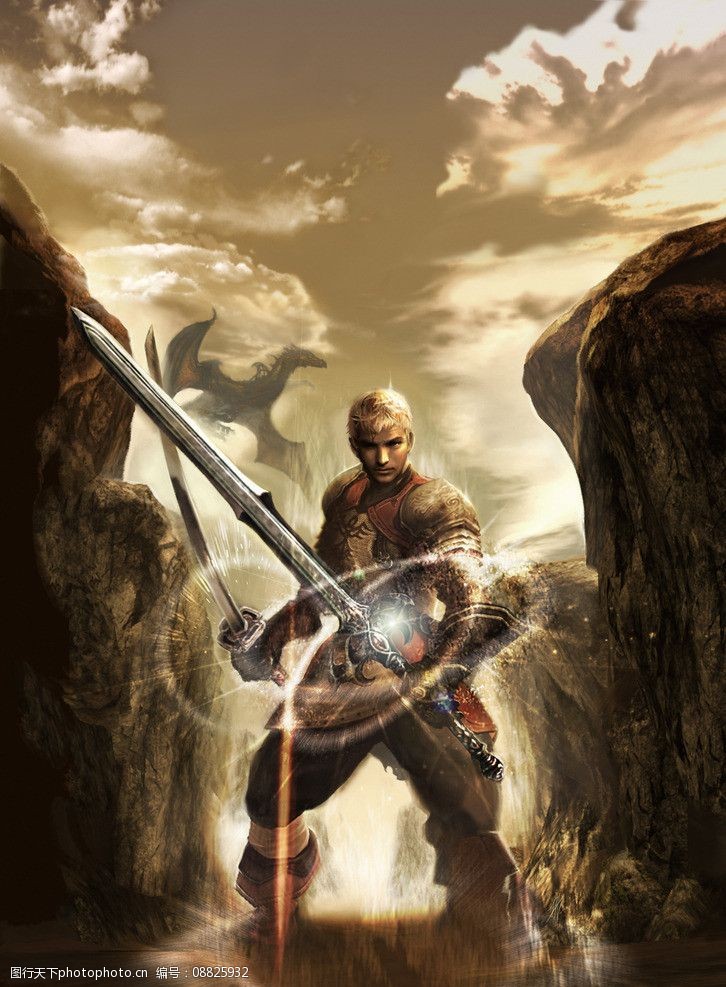天堂2剑斗士原画图片图片-图行天下图库