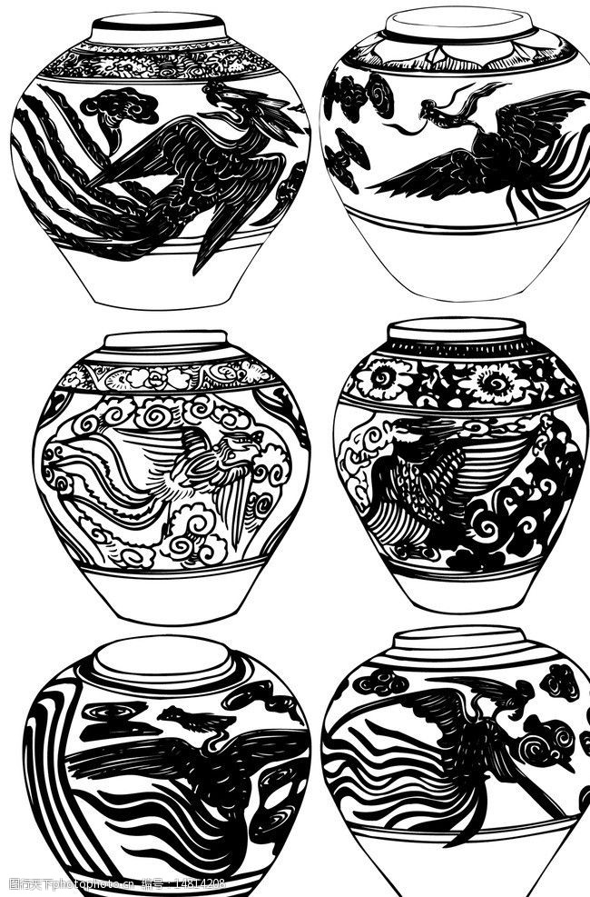 设计图库 环境设计 移门 关键词:陶瓷龙凤 中国 龙凤 图案 原始 图腾