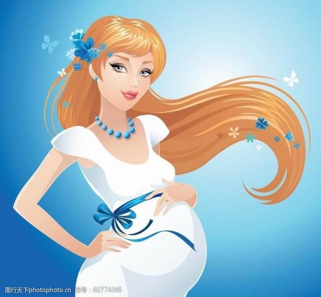 幸福的孕妇图片