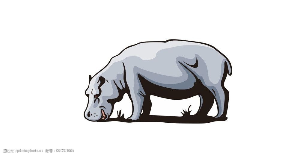犀牛矢量图图片