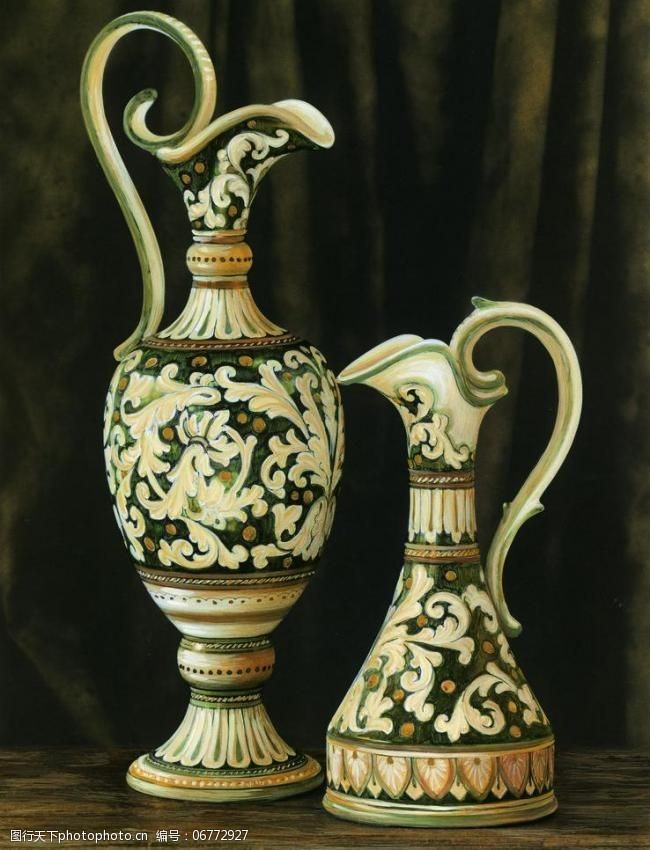 装饰画无框画油画茶壶图片