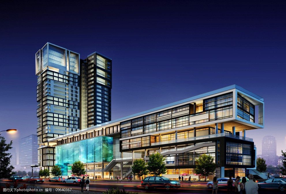 公共建筑效果图图片