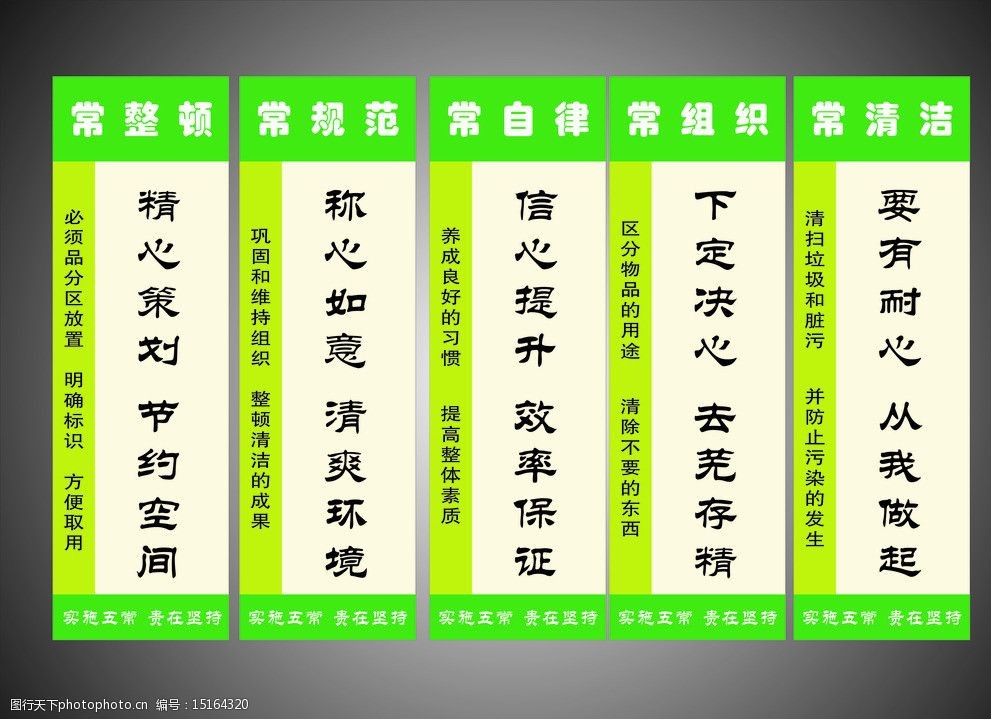 五常法展板图片