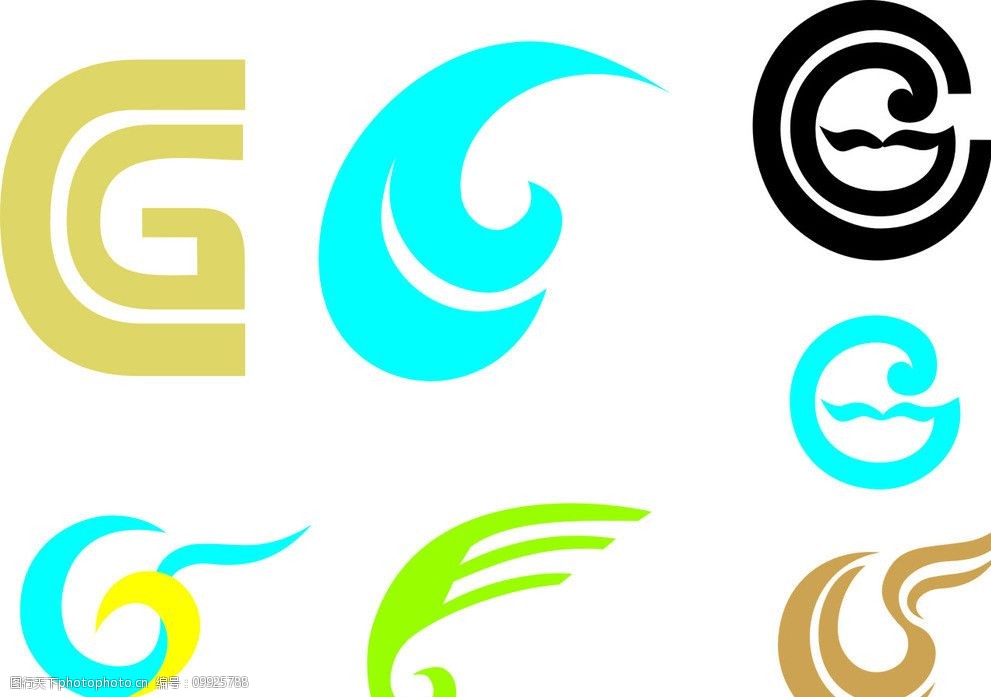 设计 企业标志 g的变形 字母变形 300dpi cdr格式 企业logo标志 标识