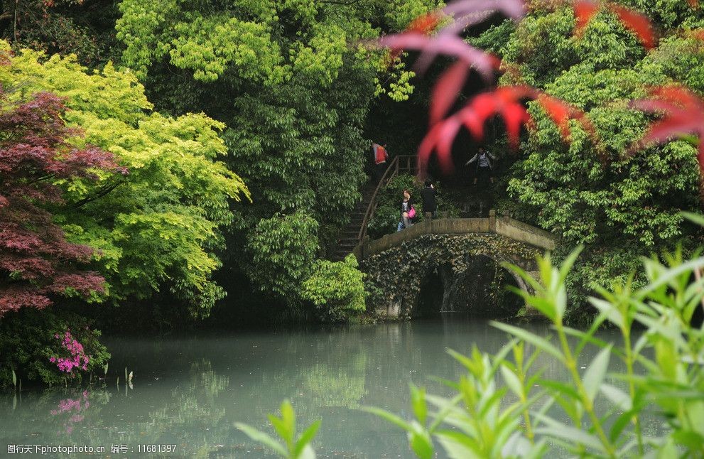 九溪煙樹美景圖片