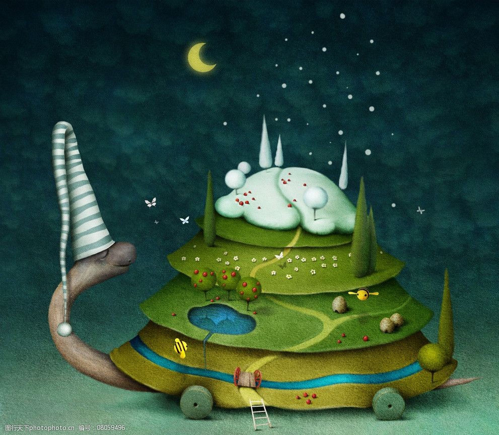 梦幻世界卡通设计图片