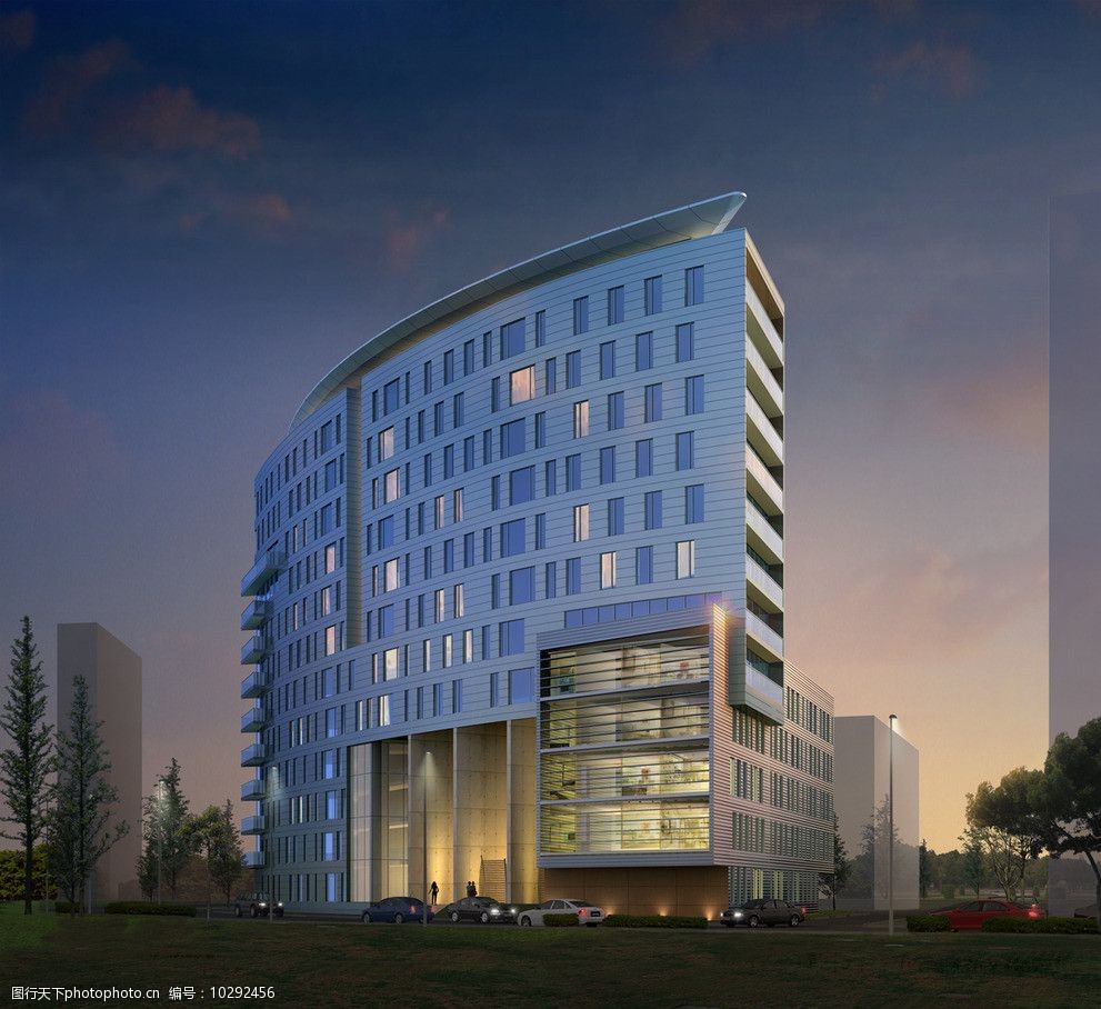 科技楼环境效果图设计图片