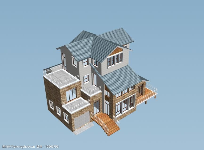 關鍵詞:獨棟別墅3d模型 獨棟別墅 室外建築 模型 歐式 現代