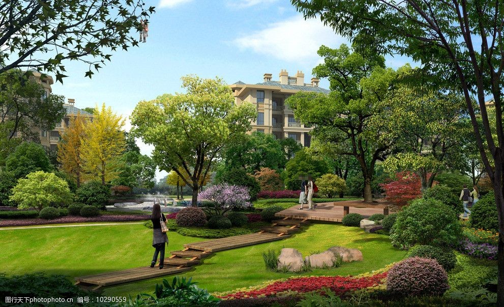 家园小区环境设计图片