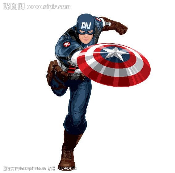美国队长矢量图图片