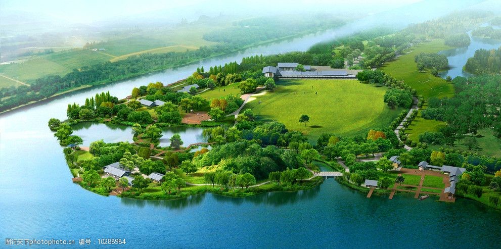 河边旅游环境设计效果图片