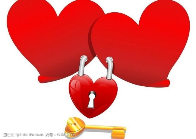 爱心锁图片