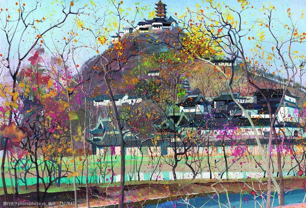 南通狼山秋色图片