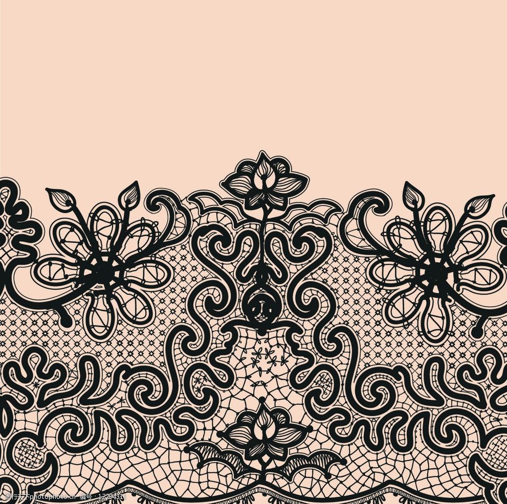 网状丝织欧式花纹图片