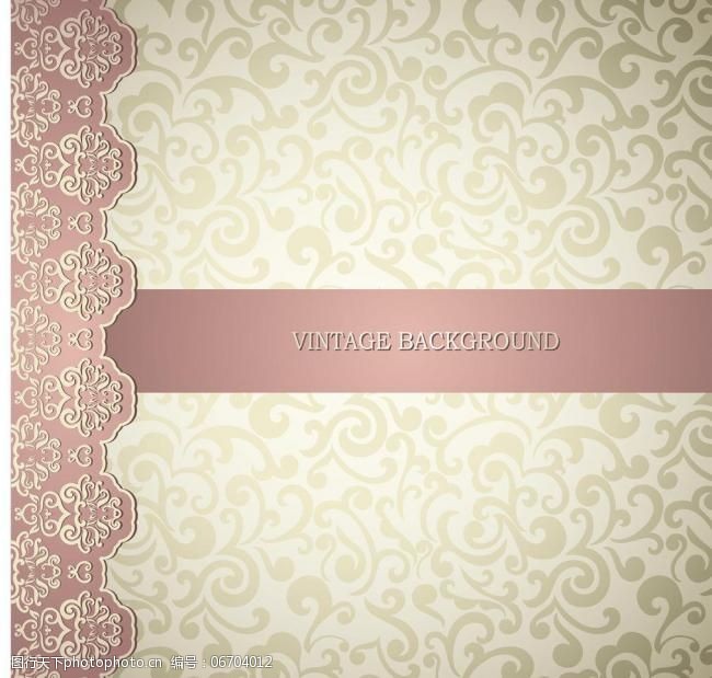 欧式花纹背景图片