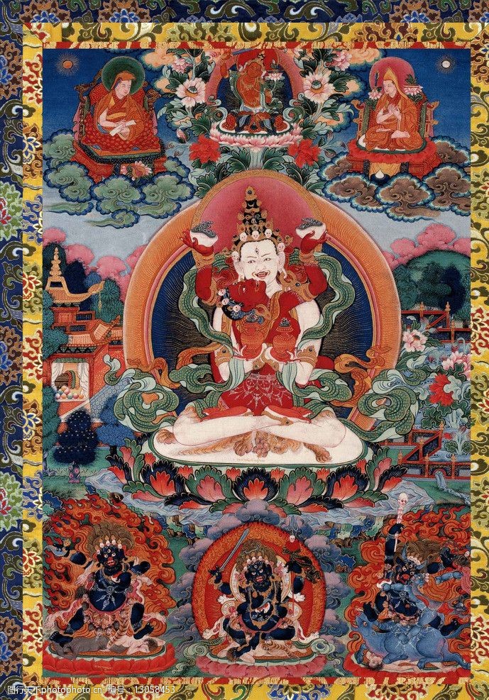 莲师双身佛像图片