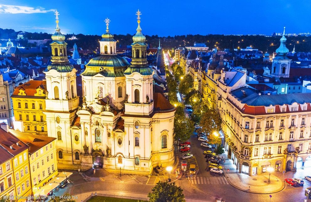 瑞典斯德哥尔摩夜景图片