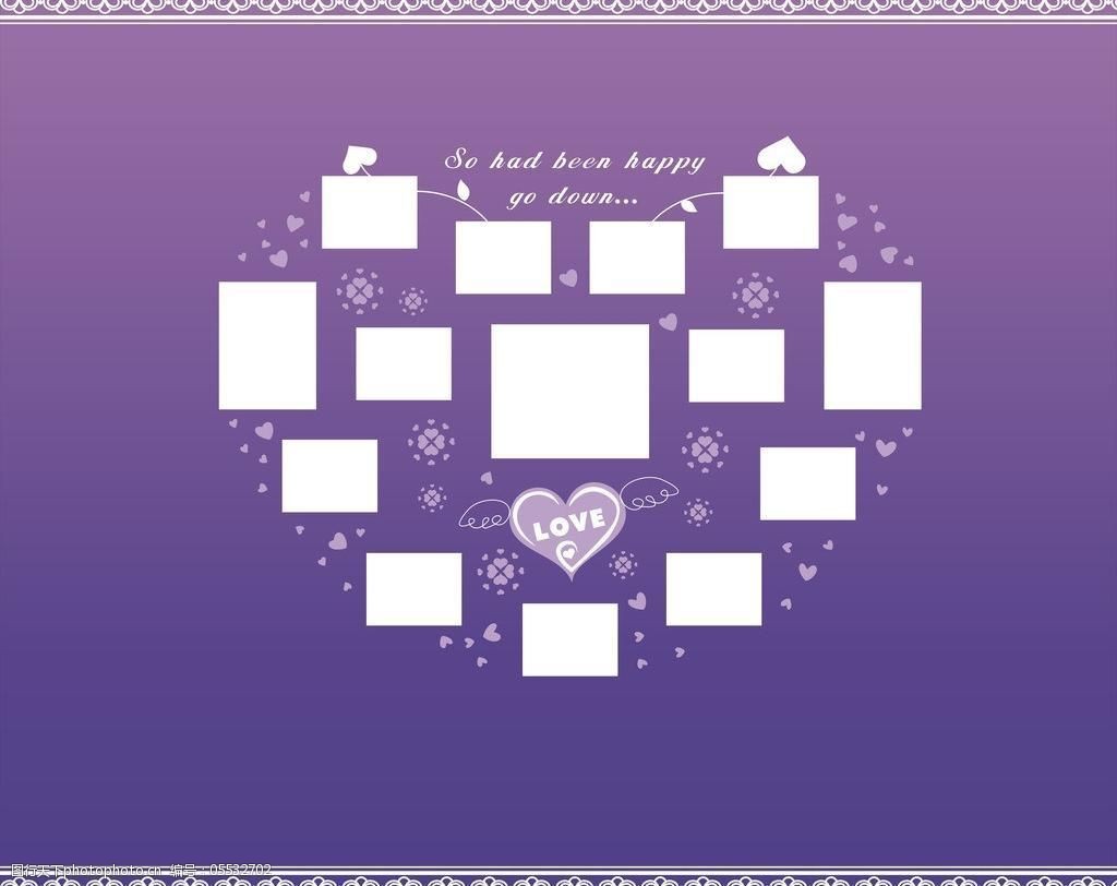 cdr 底纹边框 花边 花纹 花纹花边 相框 心形 展板 照片墙 照片墙模板