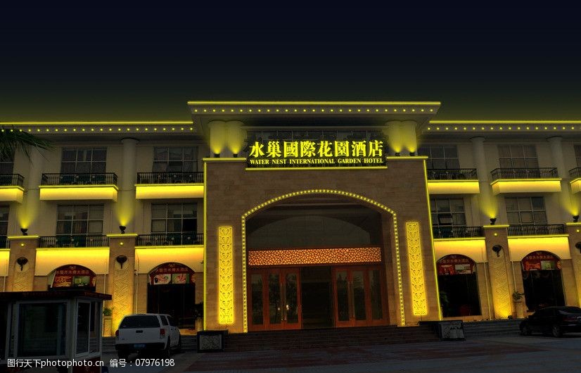 酒店亮化设计图片