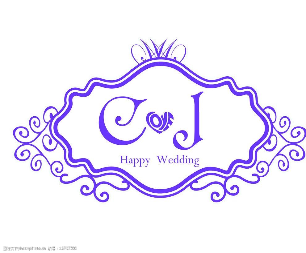 欧式婚礼标志图片