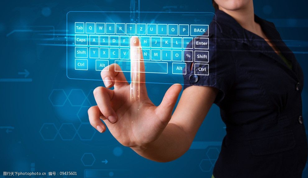 创意科技手指触屏图片