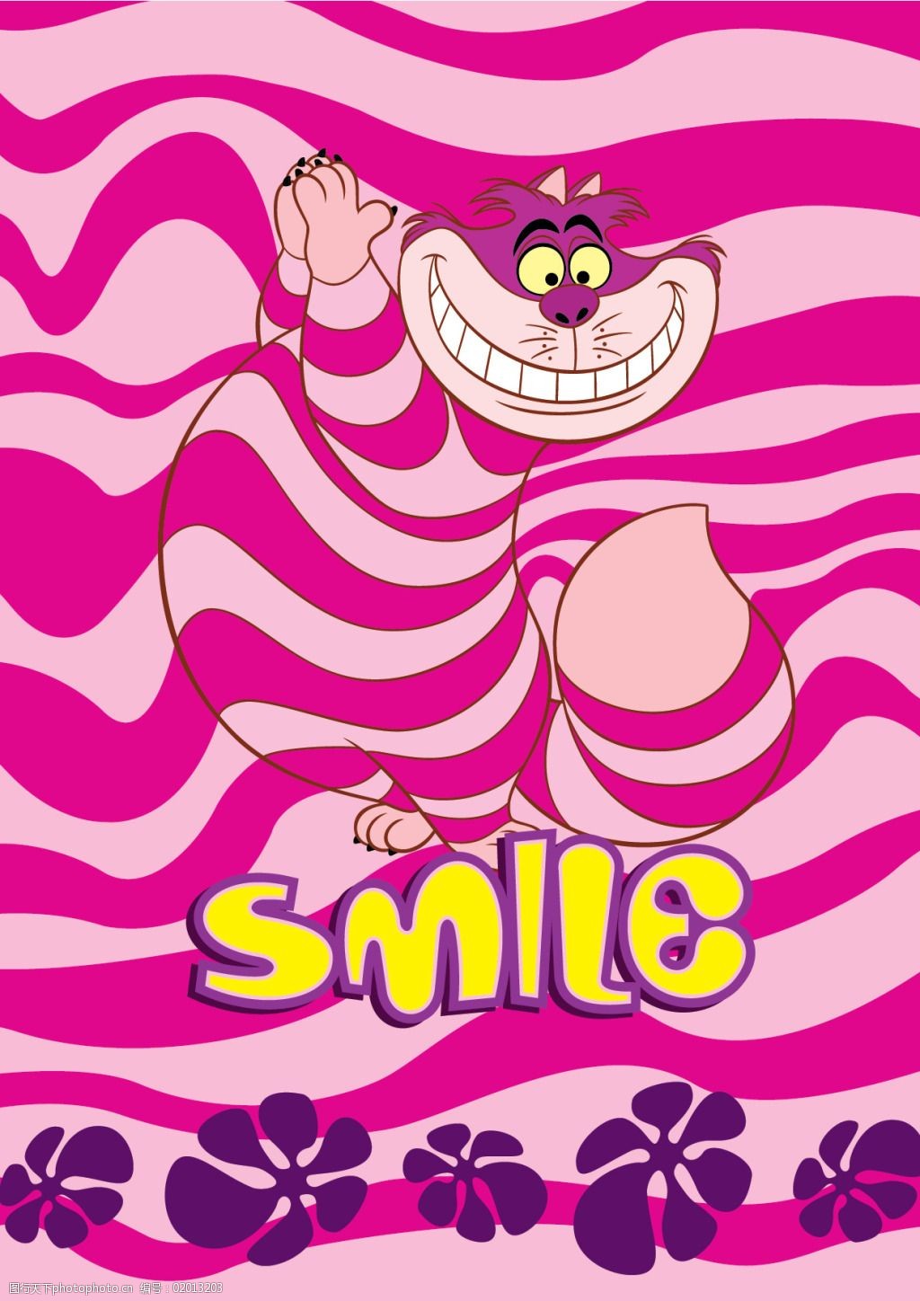 迪士尼可爱的卡通人物爱丽丝猫