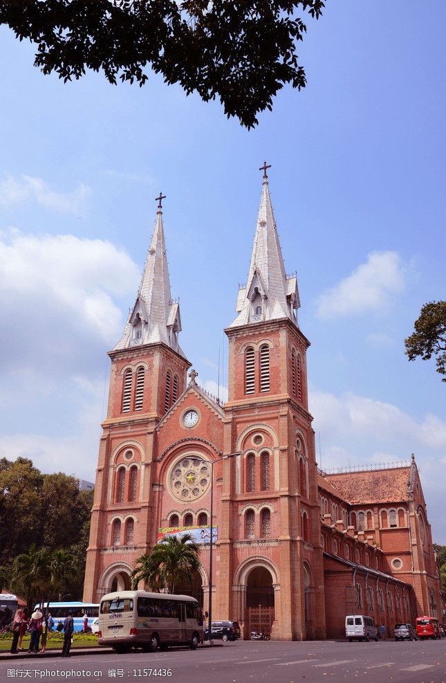 红教堂越南胡志明图片