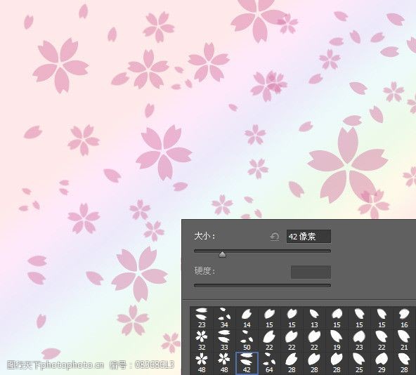 樱花笔刷图片 图行天下素材网