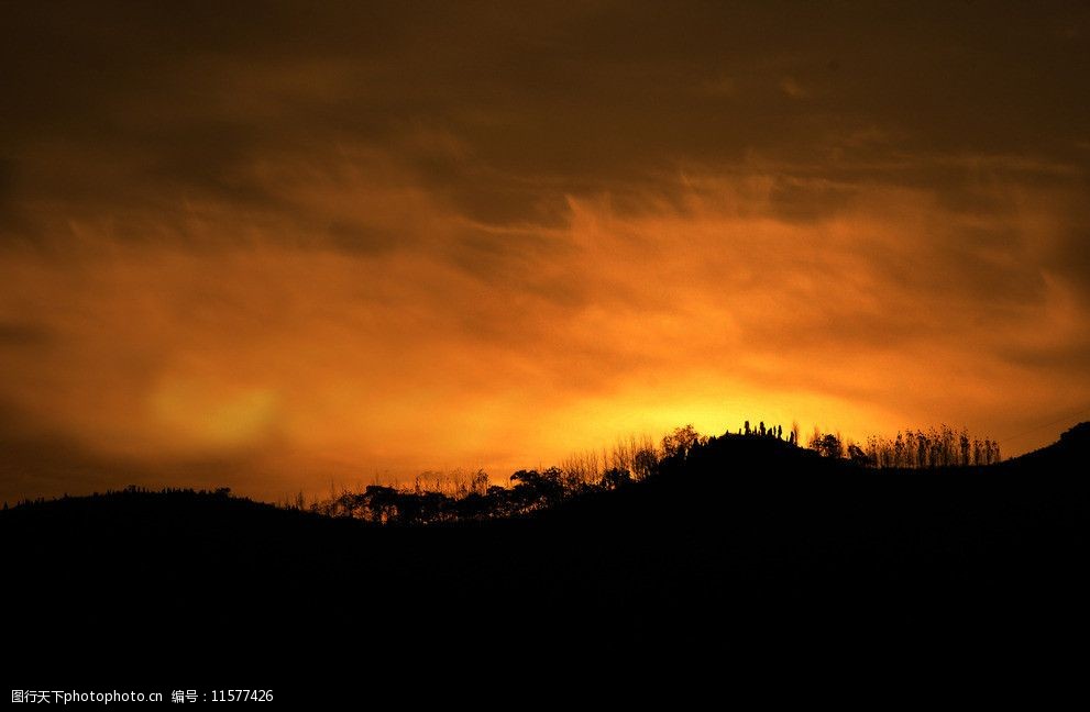 日落西山图片图片-图行天下图库